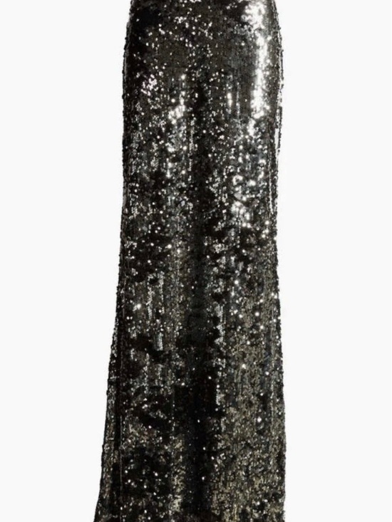 L'AGENCE Dresses & Skirts - L’Agence Zeta Sequin Maxi Skirt sz 14 Silver Black